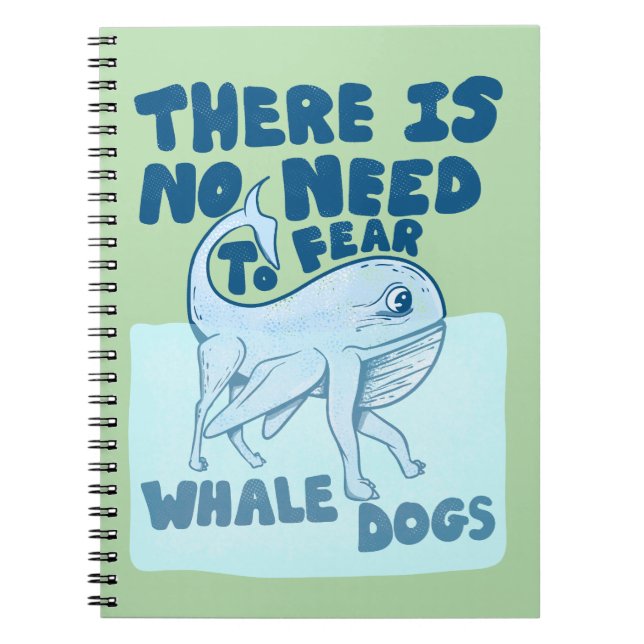 Carnet Chien baleine créature drôle (Devant)