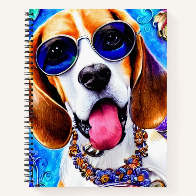 Carnet Chien Beagle fou (Devant)