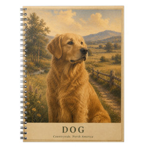 Carnet Chien Campagne Nord-Américaine VINTAGE