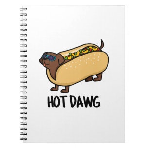 Carnet Chien Chaud Drôle Hot Dog Dans Un Pain Jeu De Mots