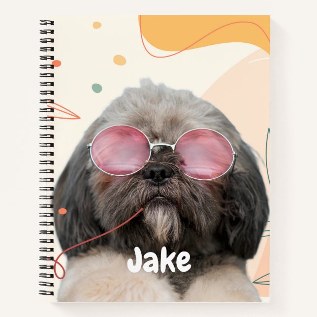 Carnet Chien Chien Chien Chien Personnalisé Motif Chien C (Devant)