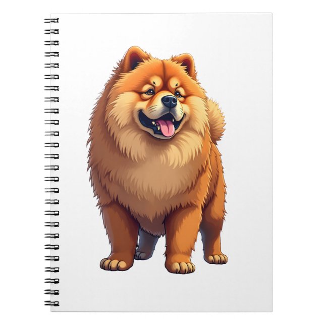 Carnet Chien Chow Chow Race de Chien Chinoise pour un Cho (Devant)