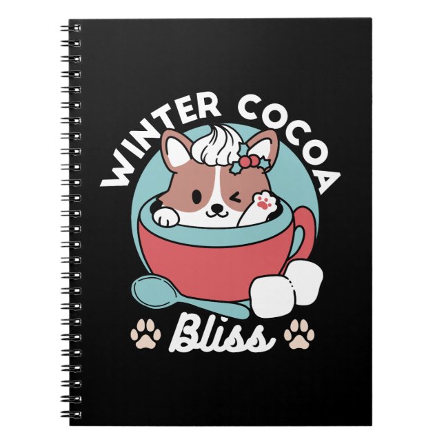 Carnet Chien dans la Mug Festive pour Vibes de vacances - (Devant)