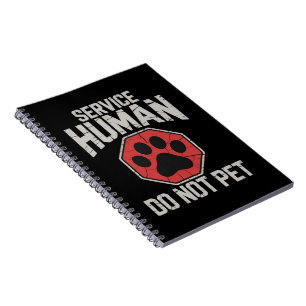 Carnet Chien d'assistance humain ne pas caresser sauvetag