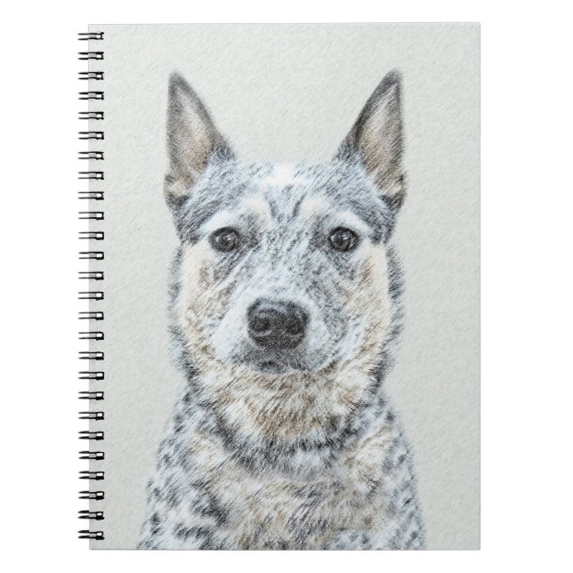 Carnet Chien de bétail australien - Cute Original Dog Art (Devant)