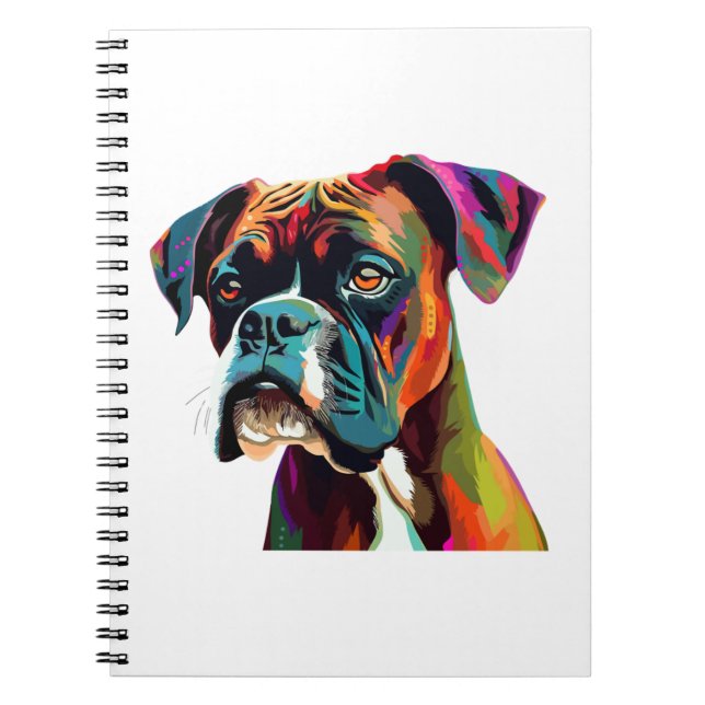 Carnet Chien de boîte coloré (Devant)