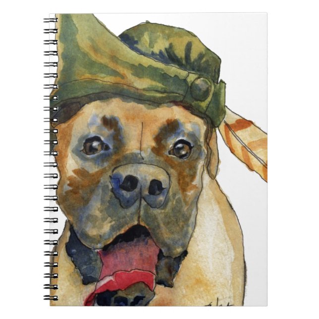 Carnet Chien de boxeur de Sherwood (Devant)