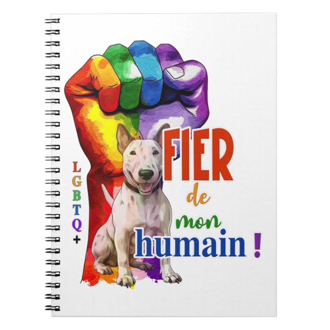 Carnet Chien de Bullterrier miniature (Devant)