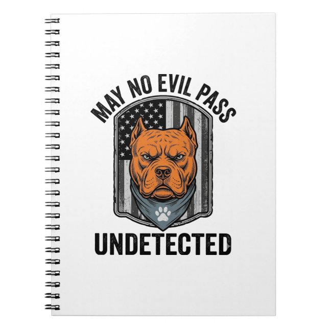 Carnet Chien de garde Puisse aucun mal passer Conception  (Devant)