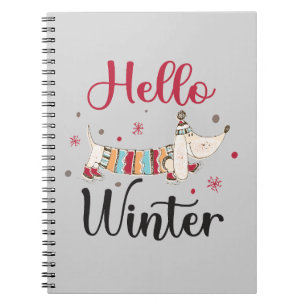 Carnet Chien de patinage sur glace mignon