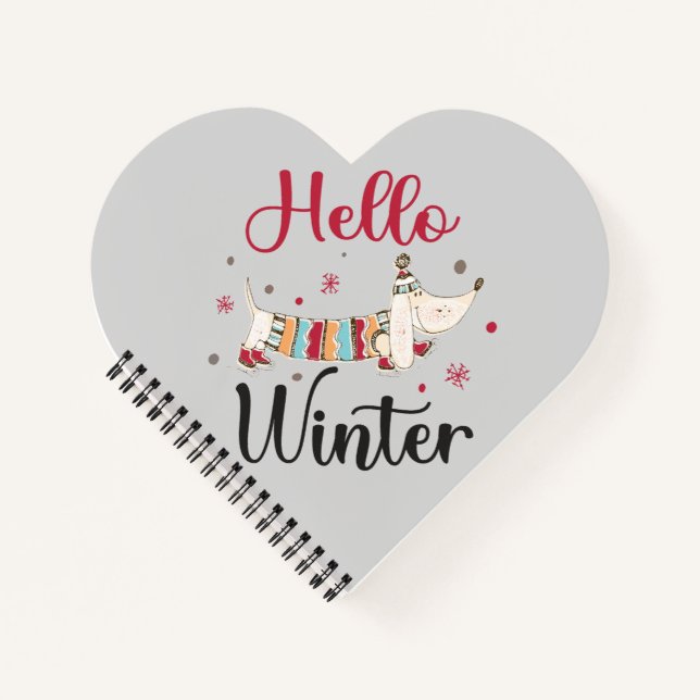 Carnet Chien de patinage sur glace mignon (Devant)