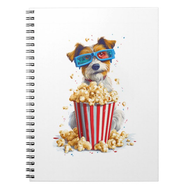 Carnet Chien de soirée cinéma Popcorn Pup (Devant)