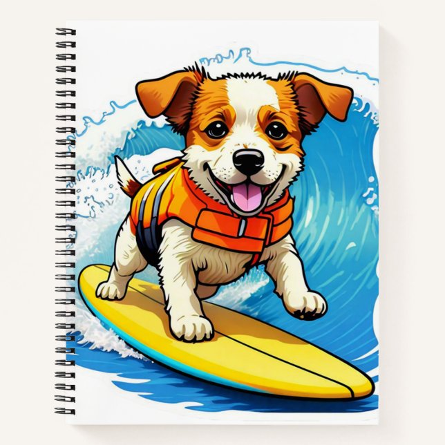 Carnet Chien de surf (Devant)