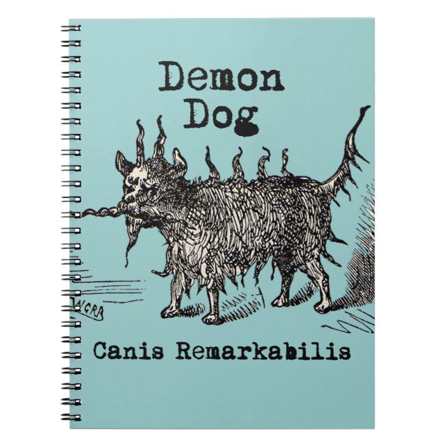 Carnet Chien Démon Vintage Drôle Mignon (Devant)