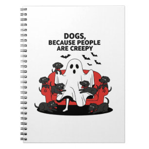 Carnet Chien d'Halloween effrayant Fantôme effrayant 23