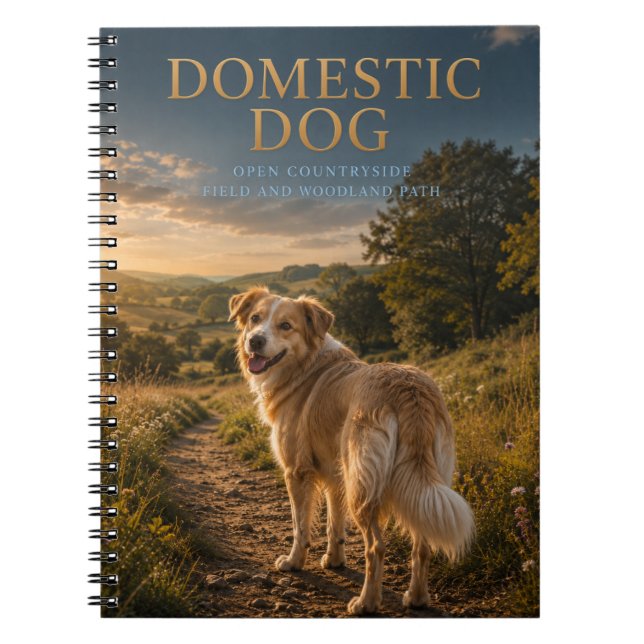Carnet Chien Domestique Sentier Campagnard ANIMAUX (Devant)