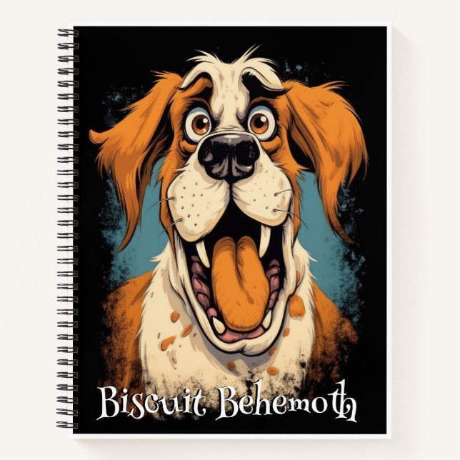 Carnet Chien Drôle Monstre: Biscuit Behemoth (Devant)