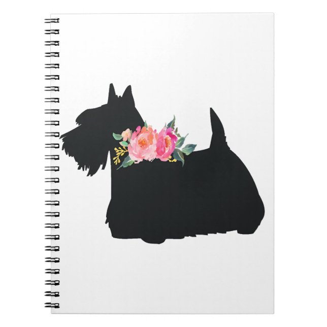 Carnet Chien écossais Terrier Scottie (Devant)