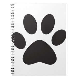 Carnet Chien Empreinte de patte Chat Animal Animaux Pied
