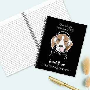 Carnet Chien frais avec Bubblegum mignon Beagle amusant