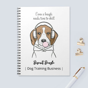Carnet Chien frais avec Bubblegum mignon Beagle amusant