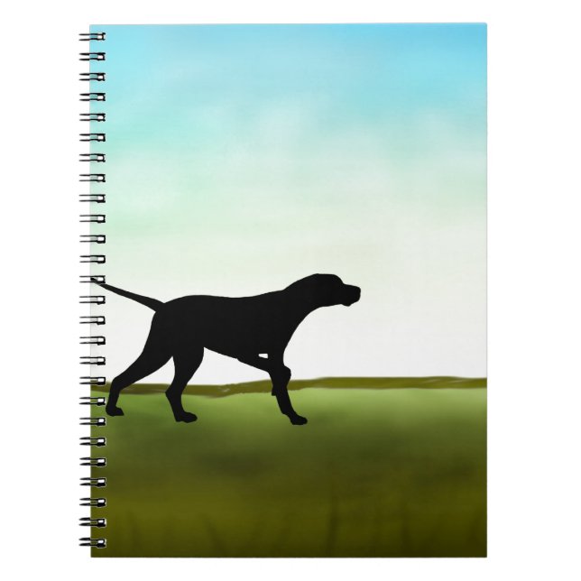 Carnet Chien herbeux d'indicateur de champ (Devant)