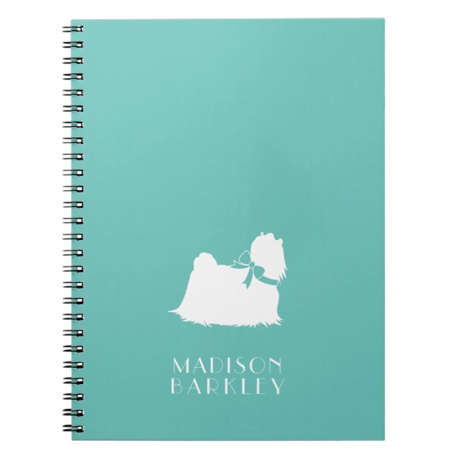 Carnet Chien Maltais chiot poil long (Devant)