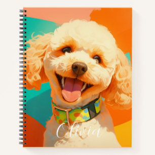 Carnet Chien mignon personnalisé animal de compagnie ador