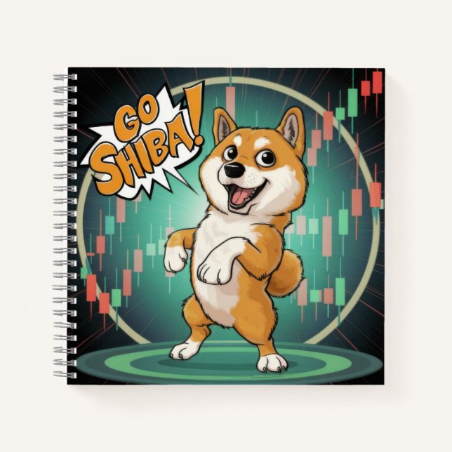 Carnet Chien mignon Shiba Inu (Devant)