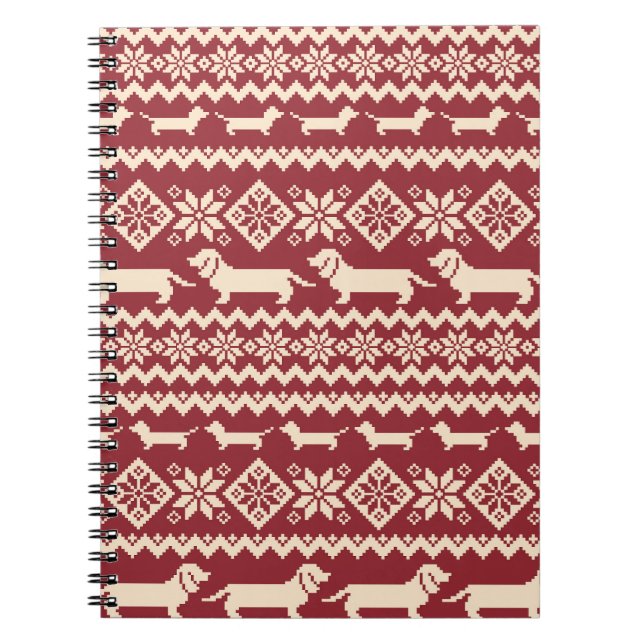 Carnet Chien nordique : Motif d'illustrations excentrique (Devant)