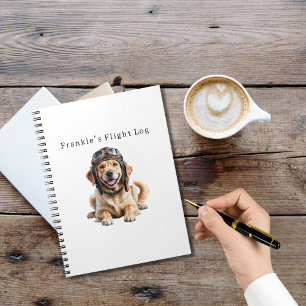 Carnet Chien Pilote Golden Retriever Meilleur Ami Animal