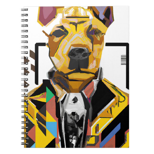 Carnet Chien portant un costume : Art numérique (Devant)