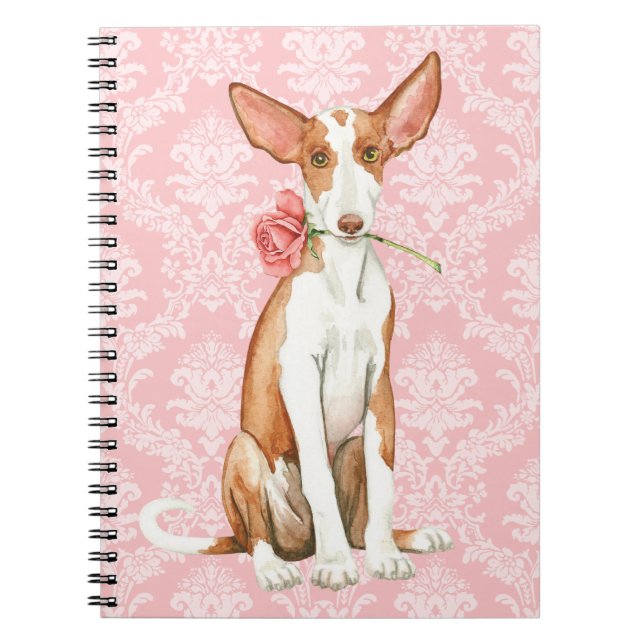 Carnet Chien rose de Valentine Ibizan (Devant)