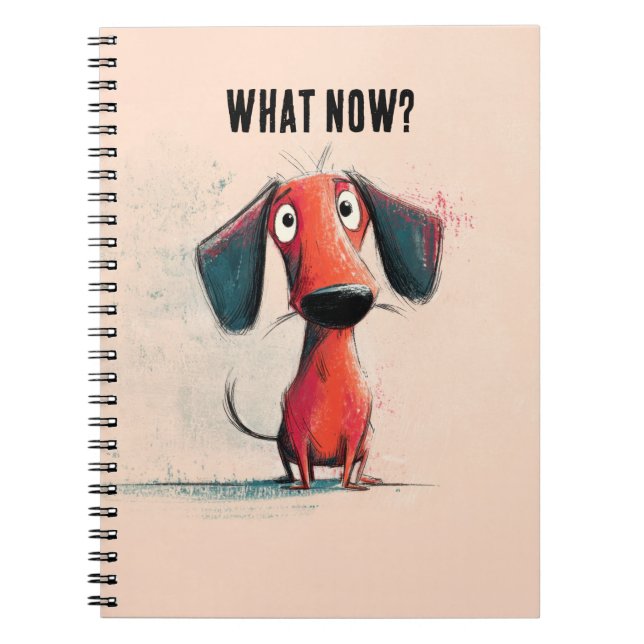 Carnet Chien Rouge Drôle – Art de Compagnon de Dessin Ani (Devant)