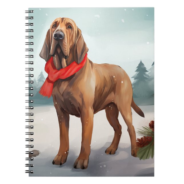 Carnet Chien sanglant à Noël de neige (Devant)