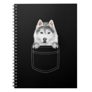 Carnet Chien Sibérien Husky À Poche Drôle cadeau de l'am