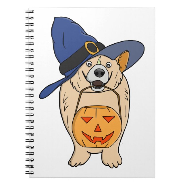 Carnet Chien Sorcière Citrouille (Devant)