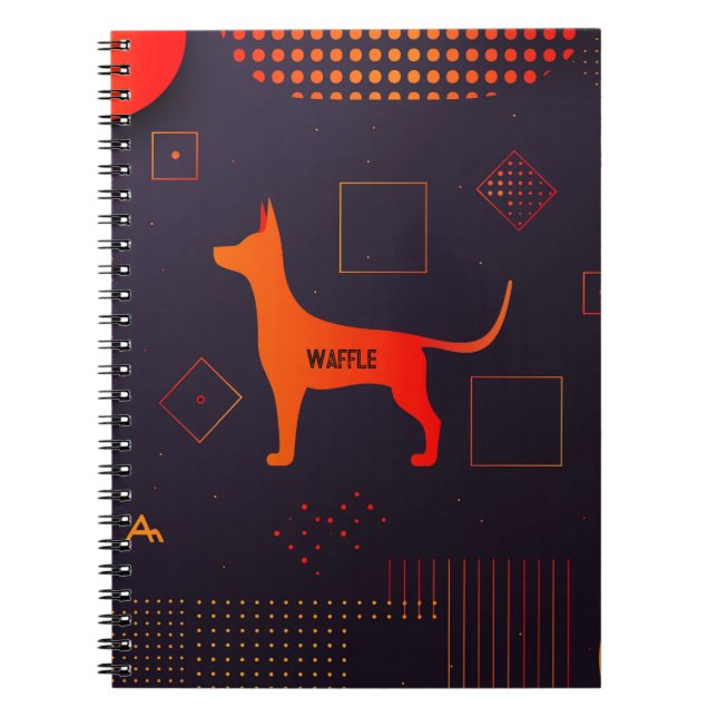 Carnet Chien sur mesure haute technologie (Devant)
