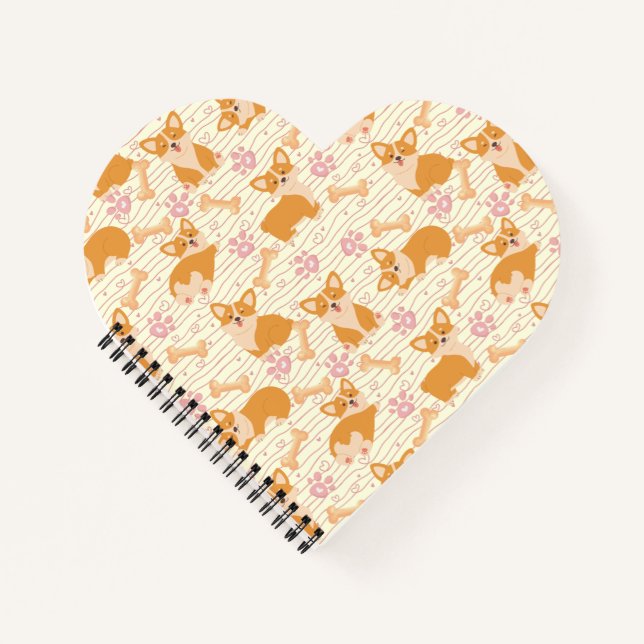 Carnet Chiens de corgi mignons (Devant)