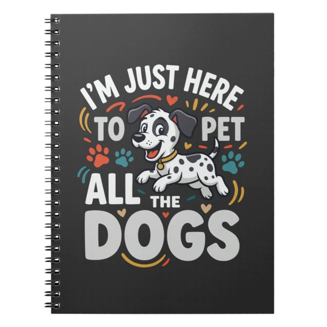 Carnet Chiens Drôles Amoureux Des Animaux Vector (Devant)