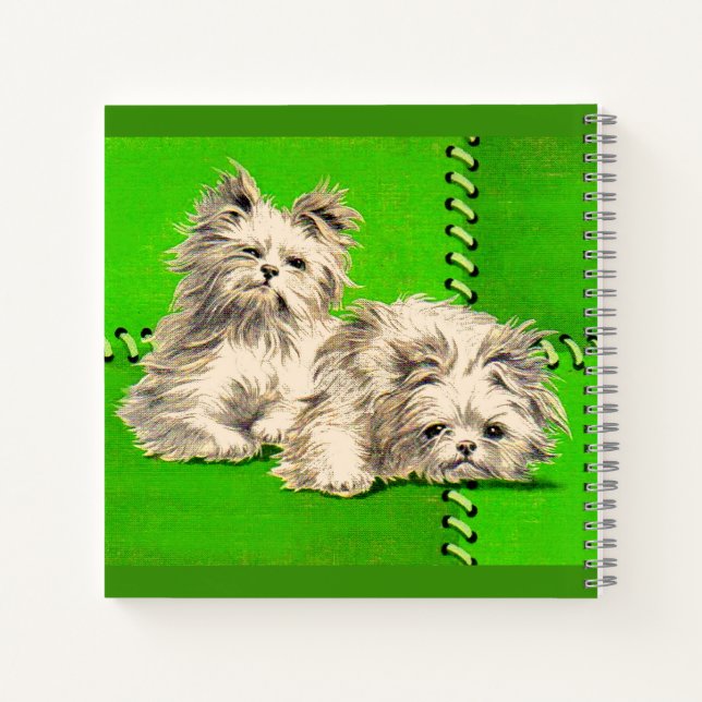 Carnet chiens mignons et duveteux (Dos)