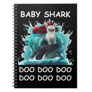Carnet Chiffre de taureau français Baby Shark Doo Doo D