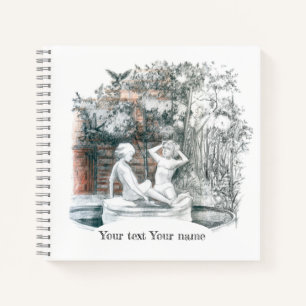 Carnet Chiffres blancs des filles de la fontaine de la vi