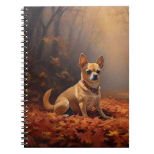 Carnet Chihuahua à l'automne Leaves automne Inspire