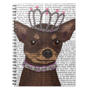 Carnet Chihuahua Brown Et Tiara