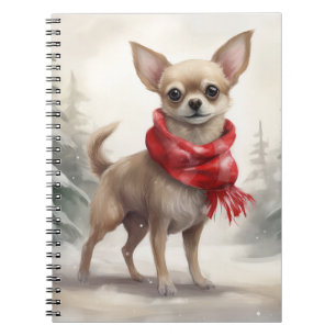 Carnet Chihuahua Chien dans Noël de neige
