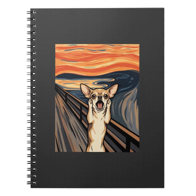 Carnet Chihuahua Cri Expressionniste Art Chien_1 (Devant)