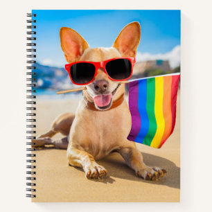 Carnet Chihuahua Dog à la plage
