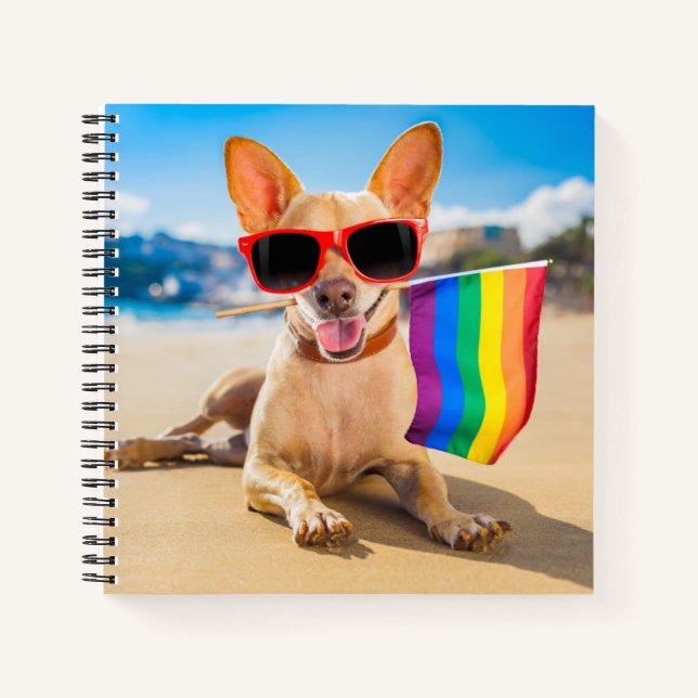 Carnet Chihuahua Dog à la plage (Devant)