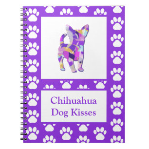 Carnet Chihuahua Kisses mignonne Chien Silhouette PPY&B
